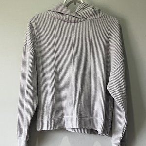 GAP Sweats Women's XS Petite Gray Hooded Sweatshirt Hoodie